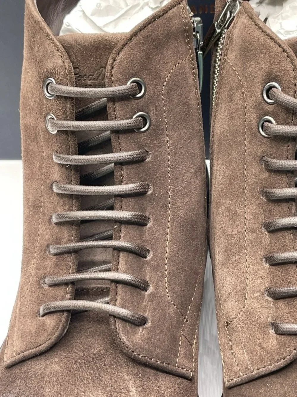 Good Man Brand Men's Size 11 Modern City Boot Italian Leather Brown‎ Suede $268